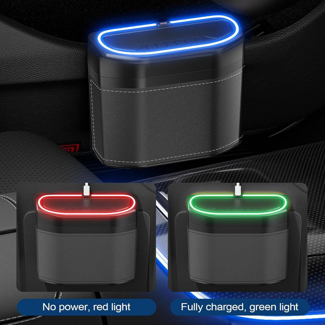Lisslune | Smell-Proof Car Trash Can with Touch Light – Lurevo