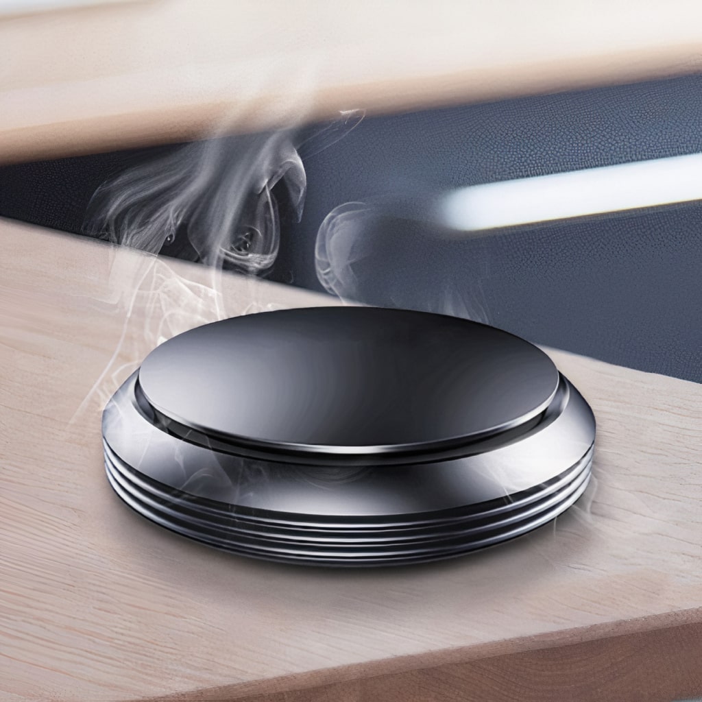 Lisslune | Round Flat Metal Air Purifier