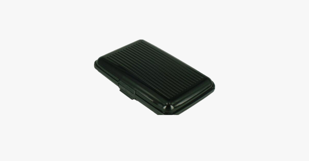Lisslune | Aluminium Metal Glossy Card Holder - Stylish Travel Wallet - Best Protection Against RFID Scanning