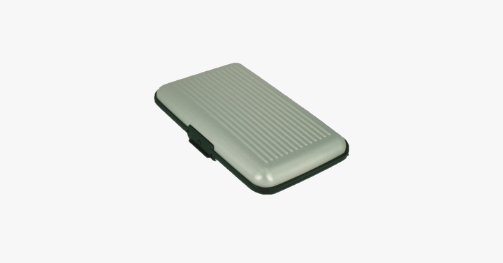 Lisslune | Aluminium Metal Glossy Card Holder - Stylish Travel Wallet - Best Protection Against RFID Scanning