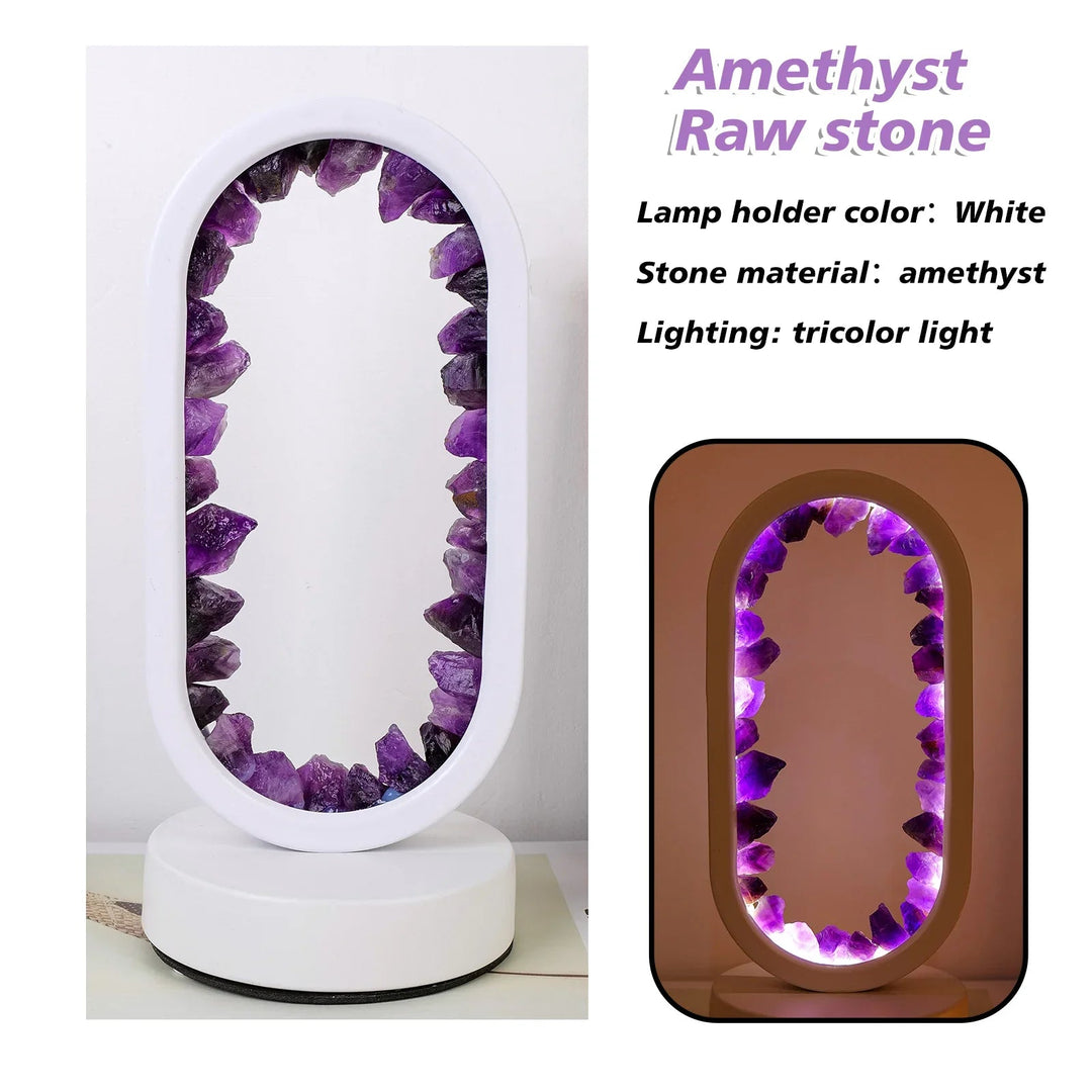 Lisslune | CrystalGlow – Handmade amethyst atmospheric lamp for relaxation and peace
