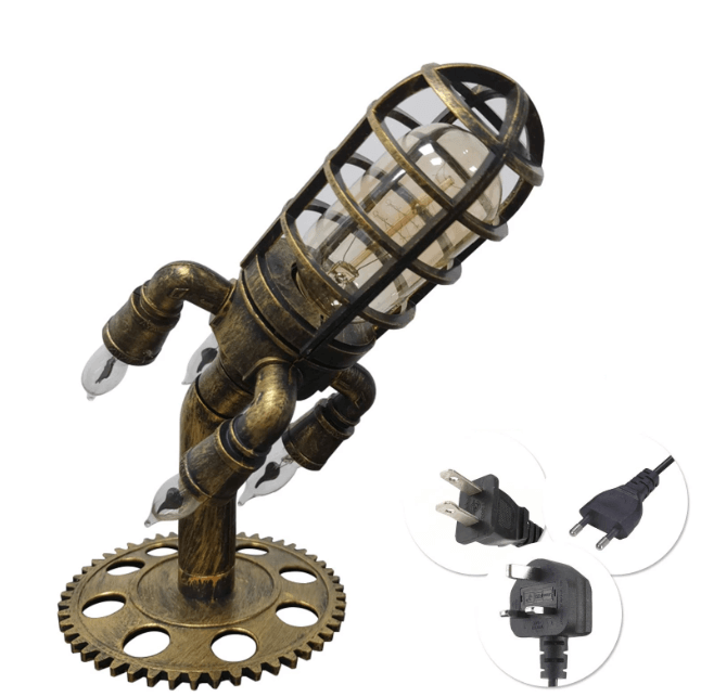 Lisslune | VINTAGE STEAMPUNK ROCKLAMP