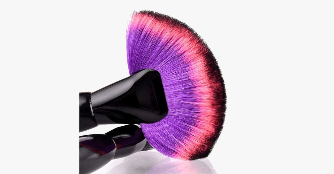 Lisslune | Midnight Rainbow Makeup Brush Set of 22 - Add a splash of color to your vanity