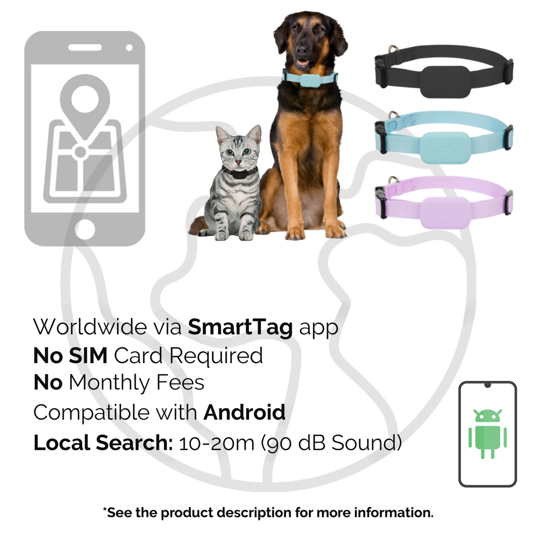 Lisslune | AnimalTracker Mini – Smart Dog and Cat Bluetooth Collar Tracker