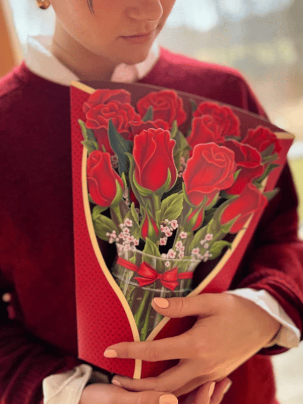 Lisslune | Plastic Pop-up Flower | Incl. Free Gift Cards - Fair