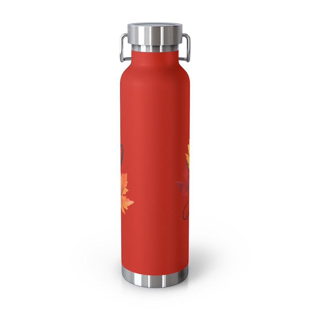 Lisslune | Merry Moments 22 Oz Stainless Steel Insulated Holiday Water Bottle