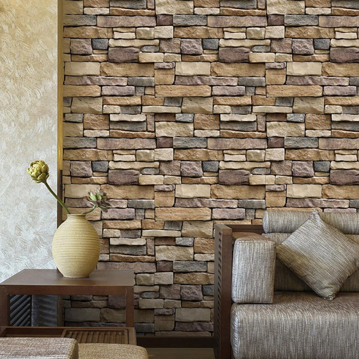 Lisslune | Vintage Brick 3D Self-Adhesive Wallpaper Decal for Home Makeover