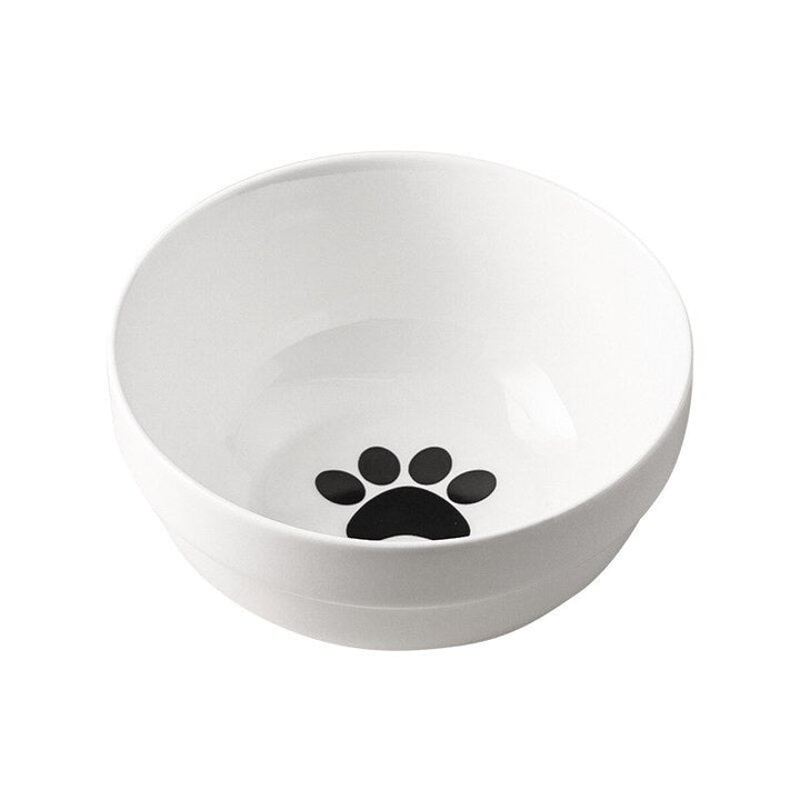 Lisslune | Low-threshold ceramic cat food bowl with stand