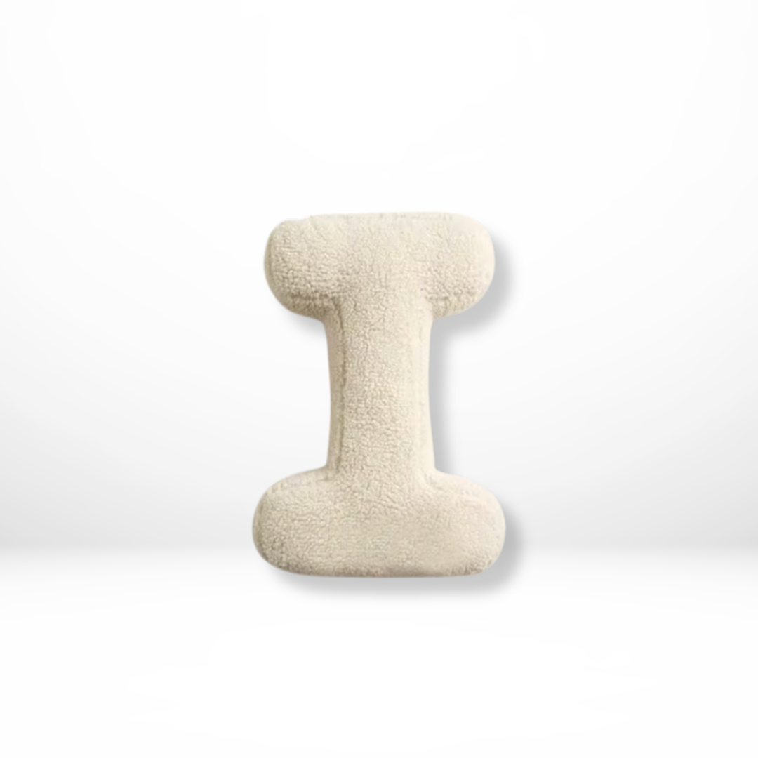 Lisslune | Alphabet Cushion Velura – Soft Velvet Decorative Cushion in Every Letter of the Alphabet
