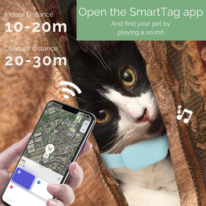 Lisslune | AnimalTracker Mini – Smart Dog and Cat Bluetooth Collar Tracker