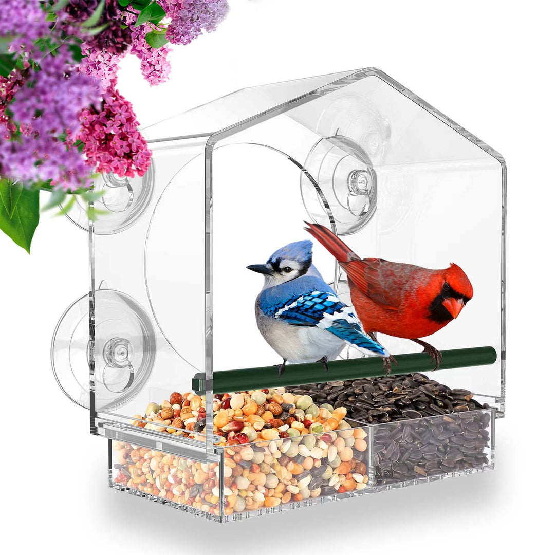 Lisslune | Bird feeder in the window for outdoor use