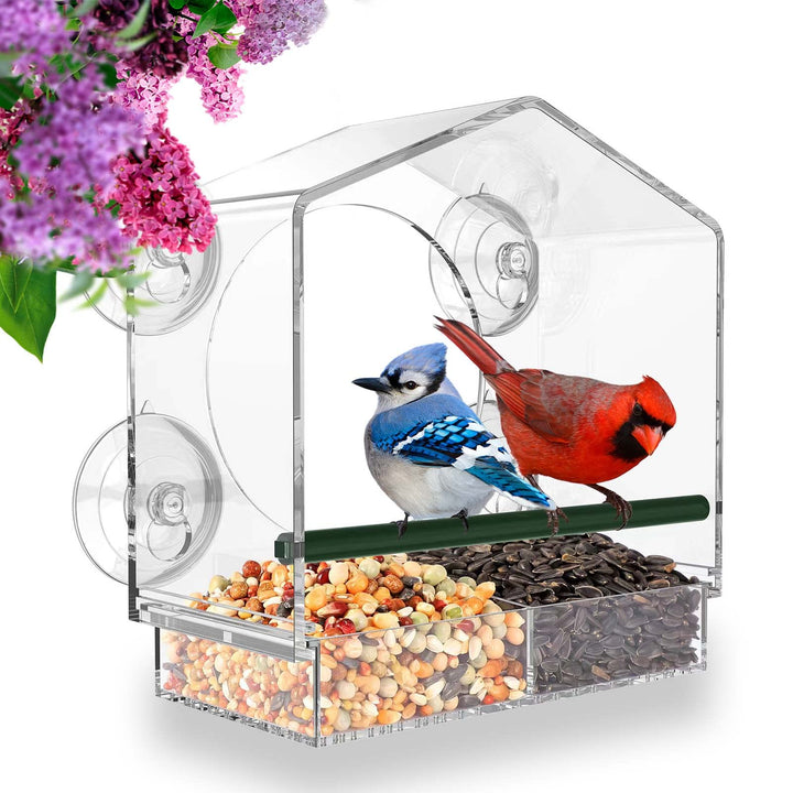 Lisslune | Bird feeder in the window for outdoor use