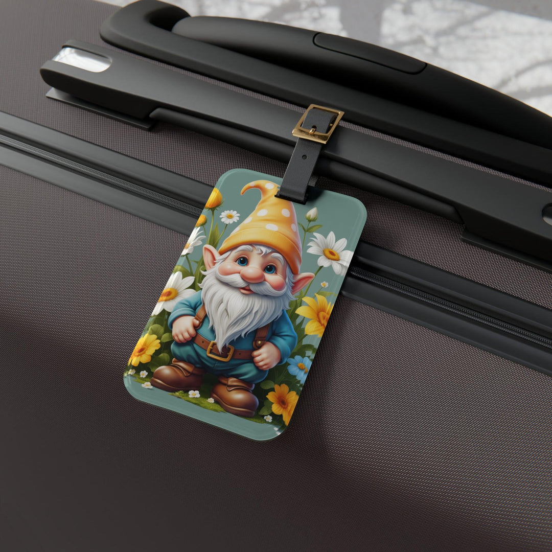 Lisslune | Charming Gnome Luggage Tag for Fun Travel Experiences