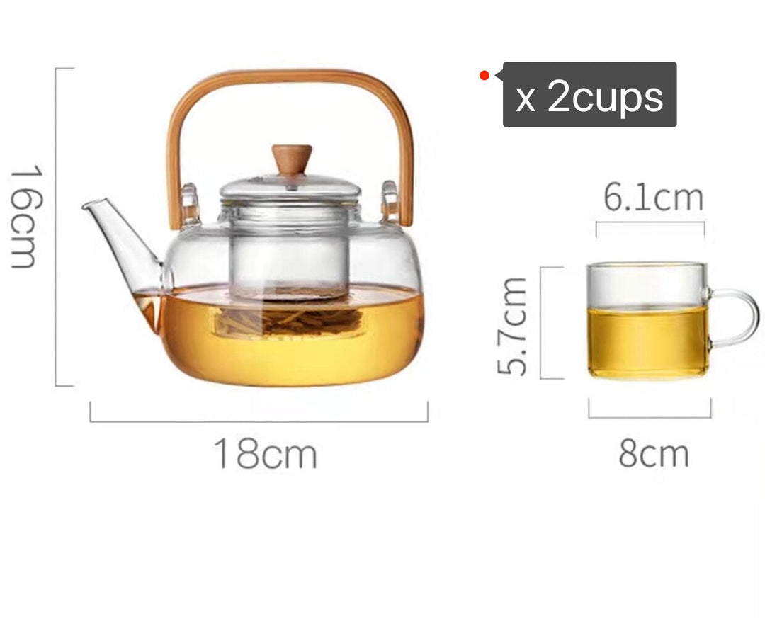 Lisslune | Meditative Eastern Style Heat Resistant Teapot