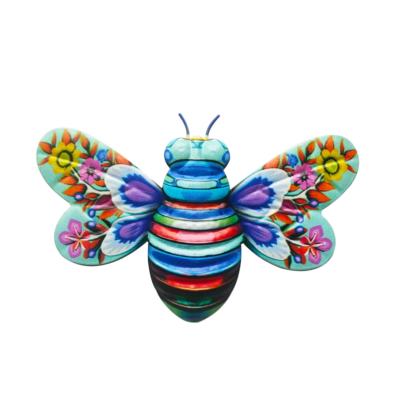 Lisslune | Iron Bee Art Sculpture Hanging Wall Decorations for Garden