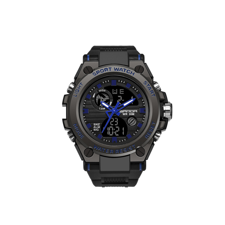 Lisslune | Men's Double Display Waterproof Luminous Watch