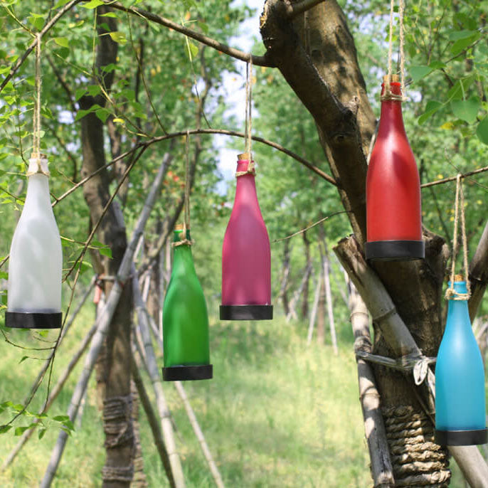 Lisslune | 5 Piece Solar Wine Bottle Light Outdoor Decoration Plastic LED Hanging Light