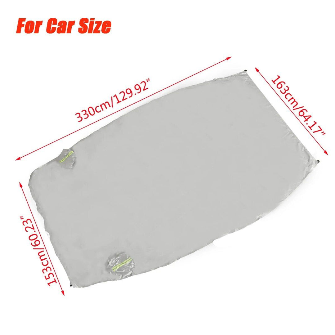 Lisslune | Universal Half Car Cover - Water Repellent, UV and Dust Resistant Vehicle Protector