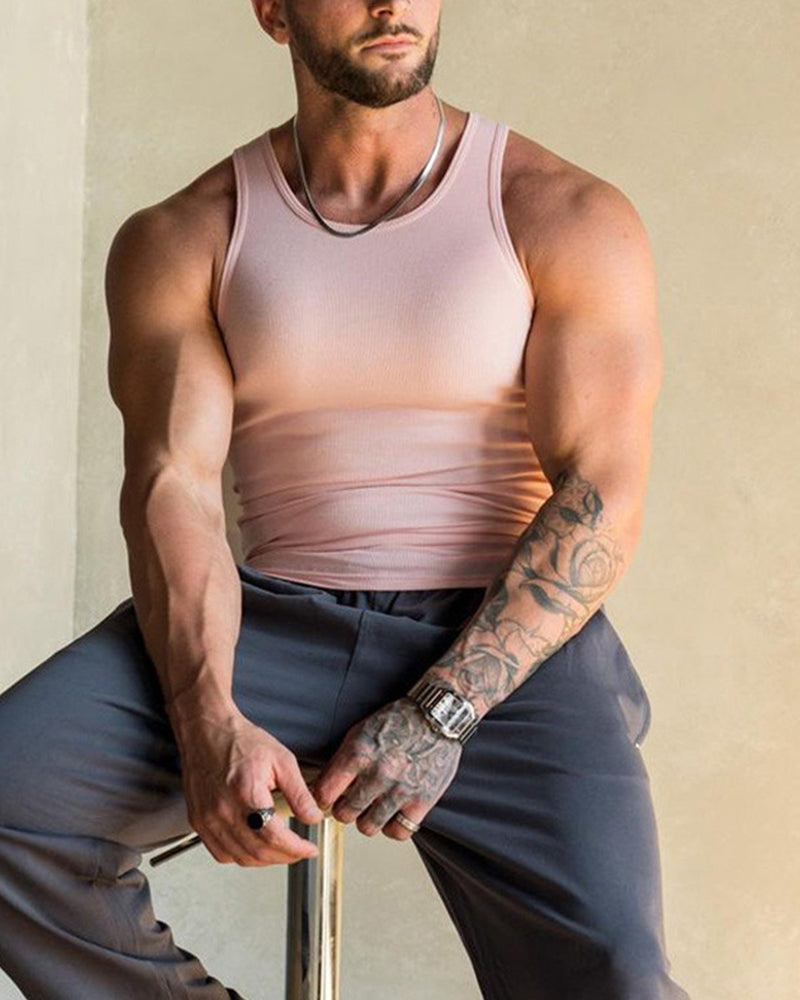 Lisslune | Men's solid color sleeveless vest