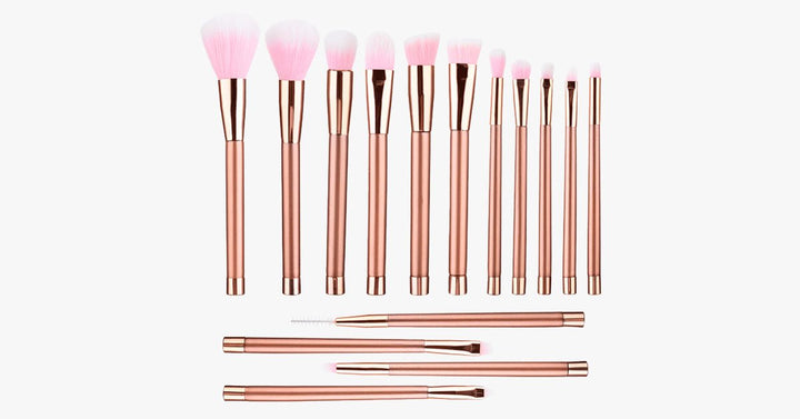 Lisslune | Rose Glamour Brush Set