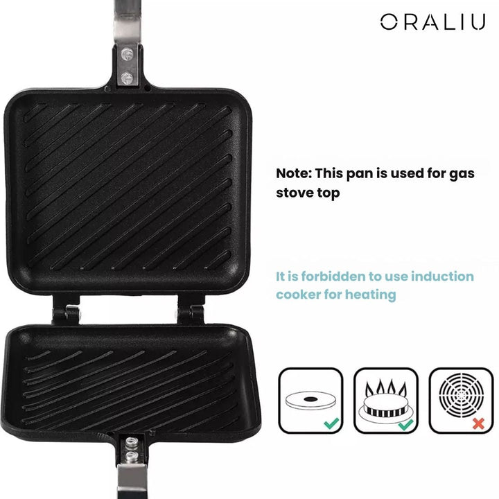 Lisslune | Camping Sandwich Maker – Non-Stick, Perfect for Outdoor Cooking
