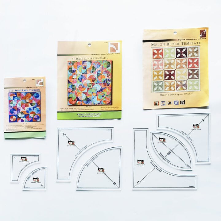 Lisslune | Quick Curve Quilt Template Set