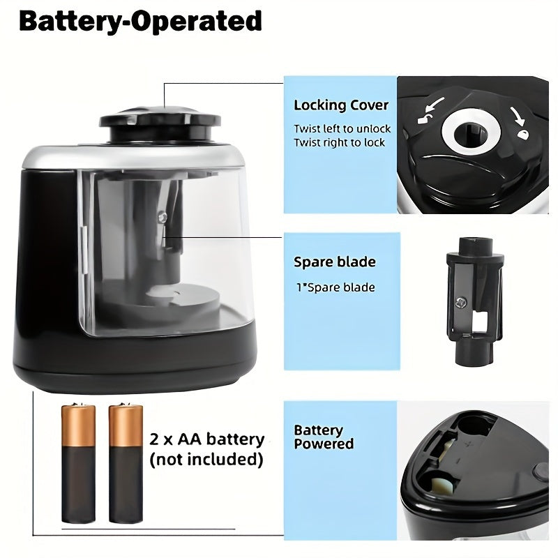 Lisslune | Automatic USB Pencil Sharpener – Compact & Fast