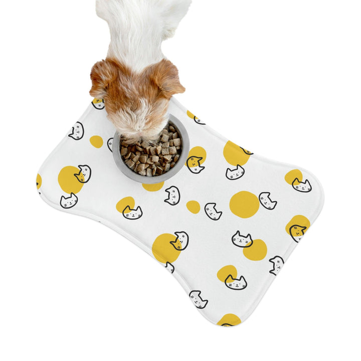 Lisslune | Adjustable Cute Animal Feeding Mats - Lively Bone and Fish Patterns for Neater Meals