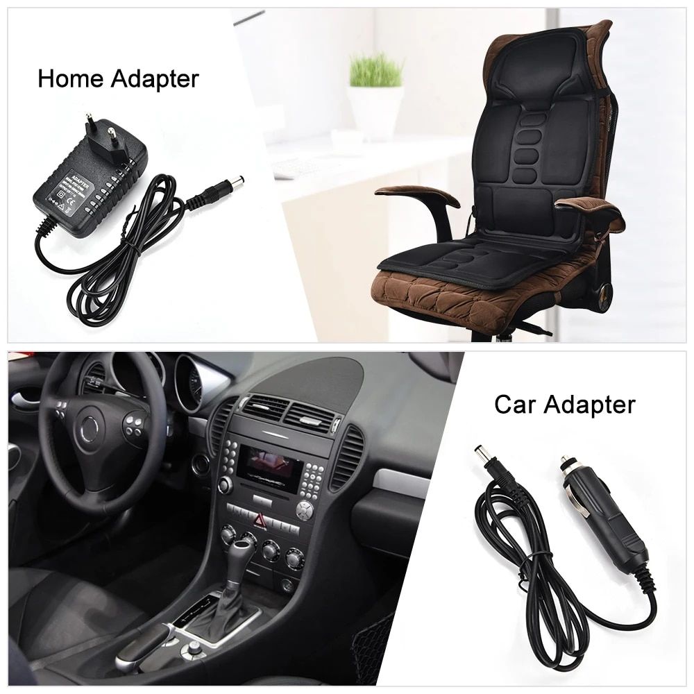 Lisslune | Electric massage seat cushions with heating and vibration for car, home and office