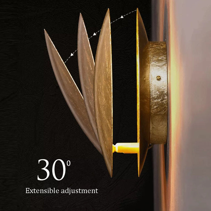 Lisslune | GoldVeil - Nordic Modern Creativity Bedroom Eclipse LED Art Wall Sconce Lamp