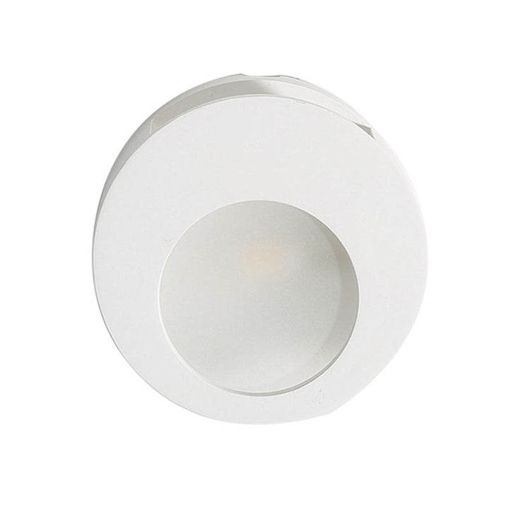 Lisslune | Gypsum Round Wall Sconces Lamp Modern 1 Light LED Wall Lighting in White for Living Room