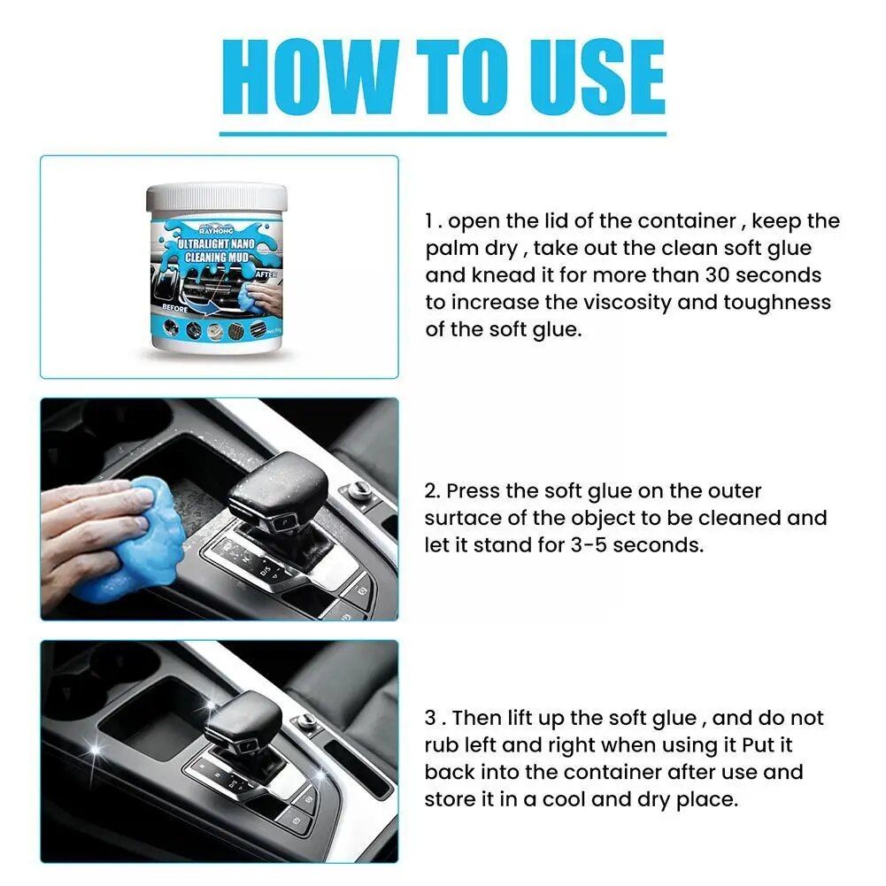 Lisslune | Multi-purpose car ventilation and electronics cleaning gel