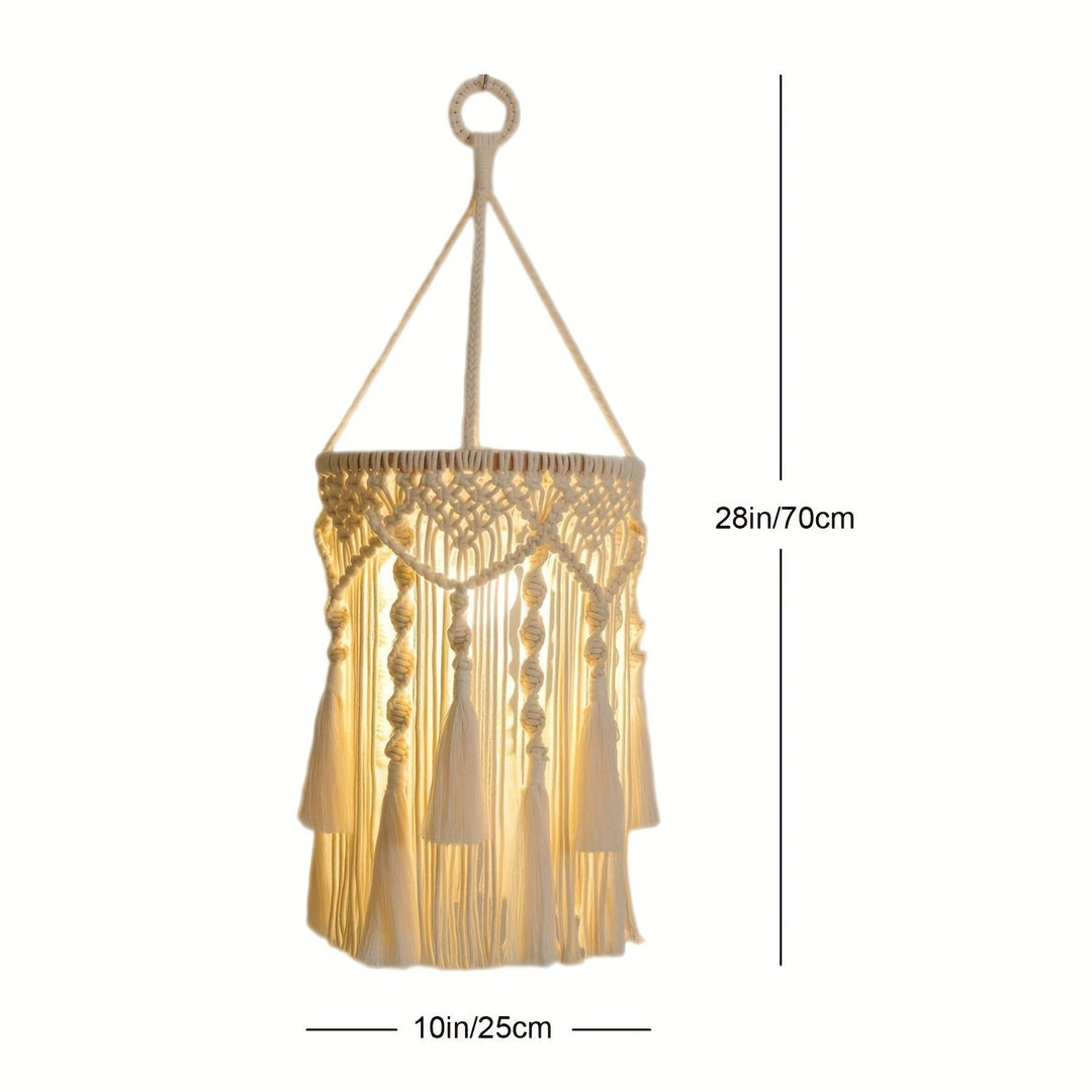 Lisslune | BohoGlow - Handwoven Macrame Pendant Light