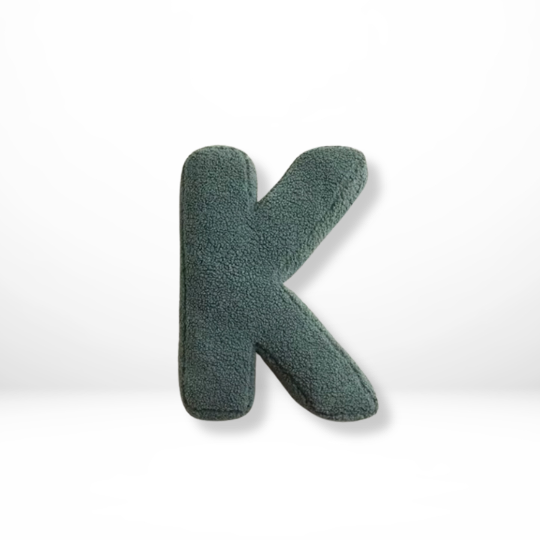 Lisslune | Alphabet Cushion Velura – Soft Velvet Decorative Cushion in Every Letter of the Alphabet