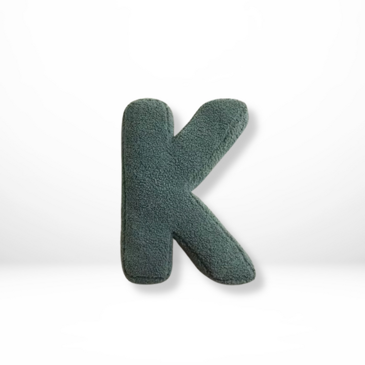 Lisslune | Alphabet Cushion Velura – Soft Velvet Decorative Cushion in Every Letter of the Alphabet