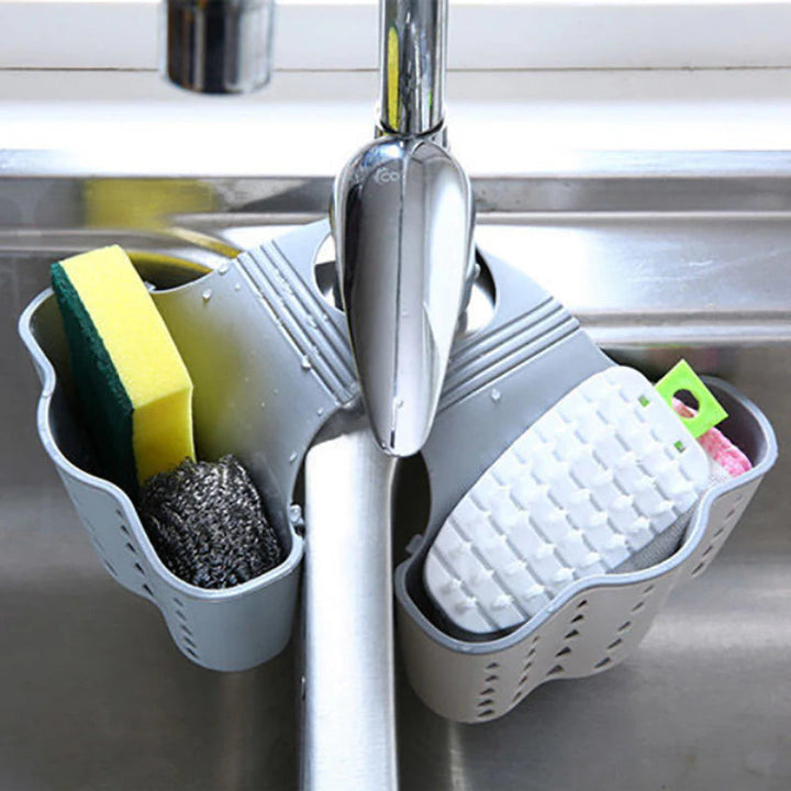 Lisslune | Portable Hanging Kitchen Sink Basket Drain Bathroom Storage Basket Bag Tools Adjustable Sink Holder Home Cocina Accessories