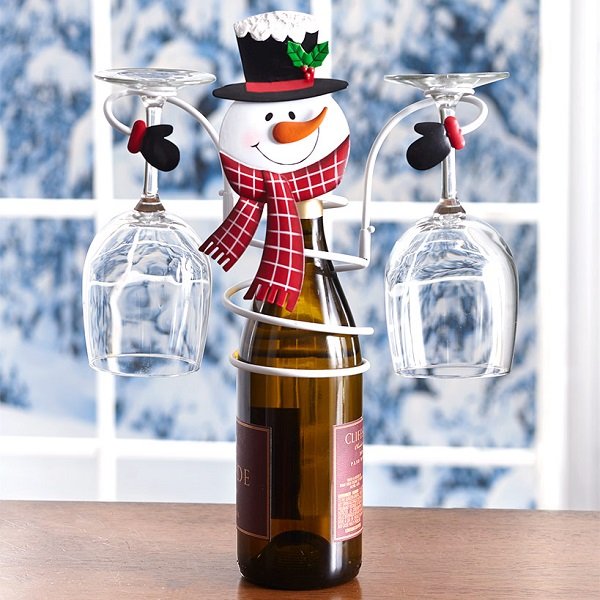 Lisslune | Holiday Wine Bottle & Glass Holders - Christmas decoration