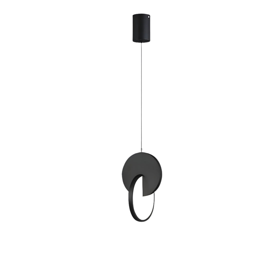 Lisslune | NordicGlow – Modern Scandinavian LED pendant lamp with round frame and warm glow