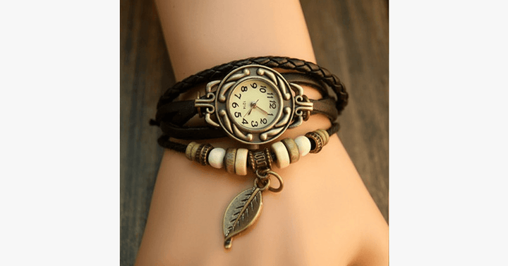 Lisslune | The Boho-Chic Leaf Vintage Watch