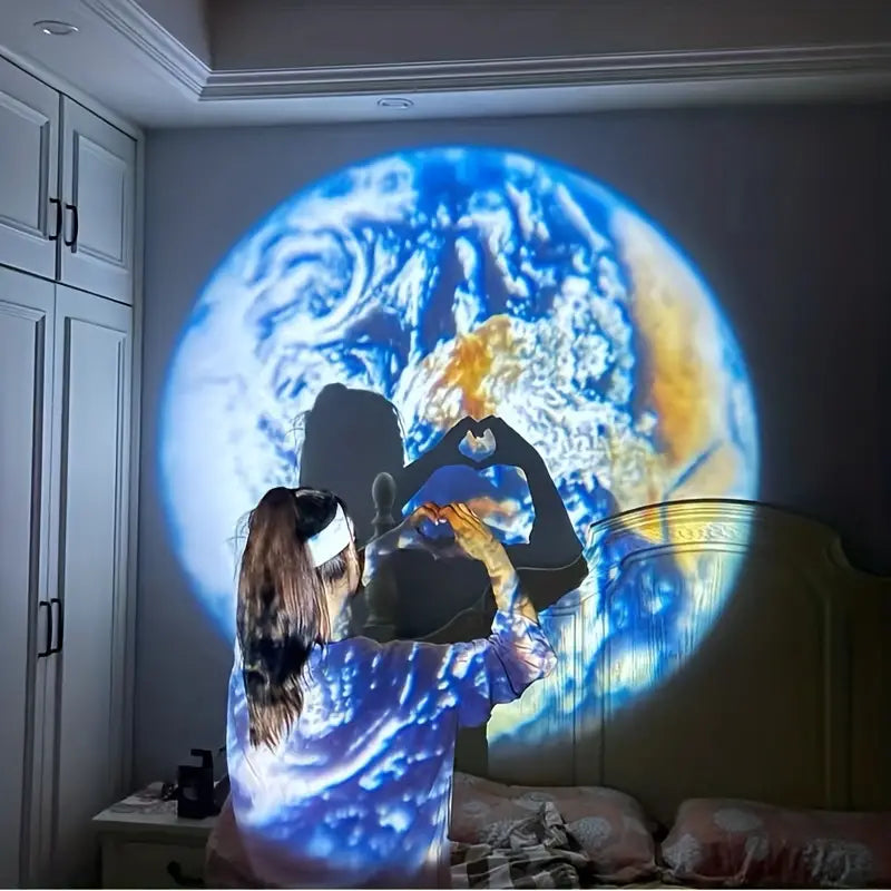 Lisslune | Projection lamp Earth and Moon – Atmospheric ceiling lighting for your home