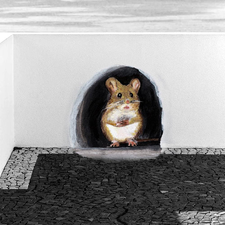 Lisslune | Imaginative Mouse Hole Wall Sticker: Enchant Your Living Space