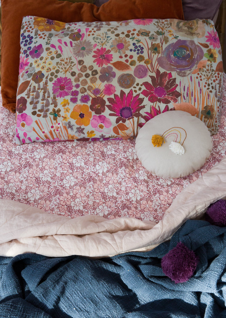 Lisslune | Vintage Floral - Bedwetting Protection Mat