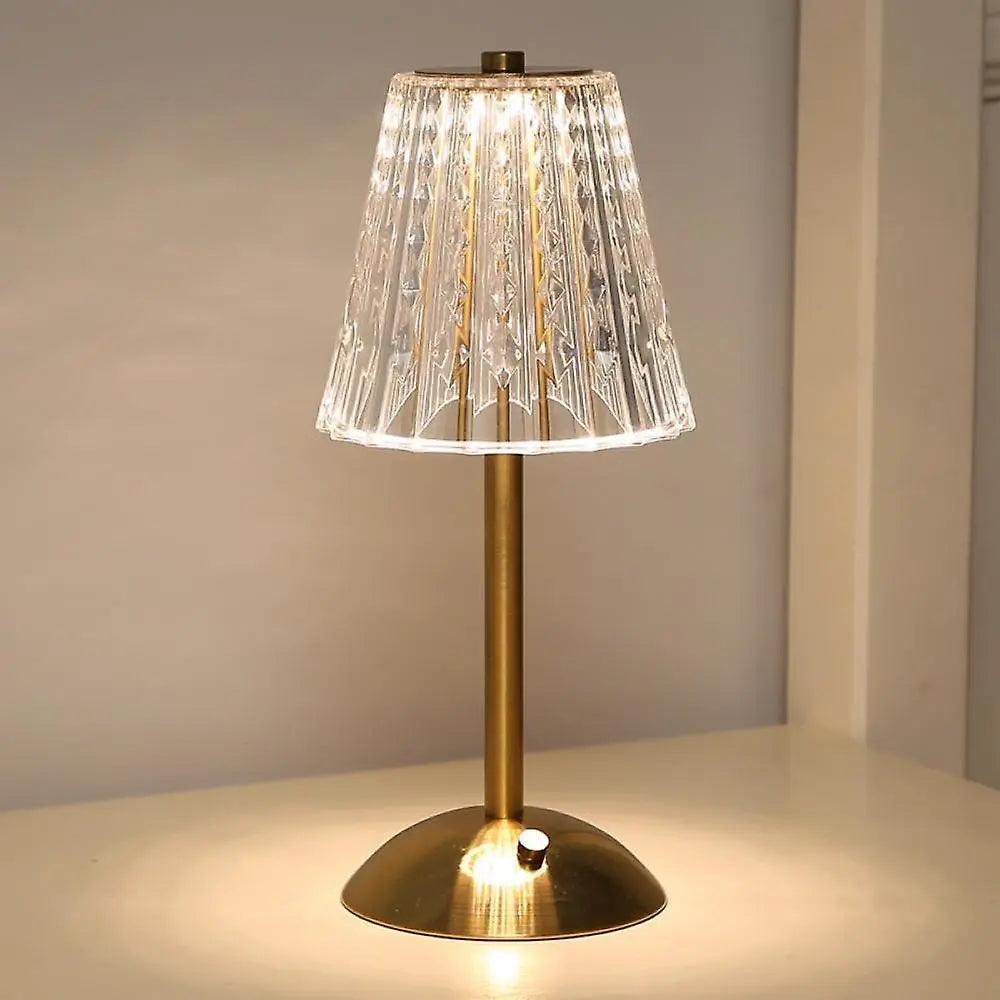 Lisslune | CrystalLuxe - Vintage Table Lamp with Elegant Shine