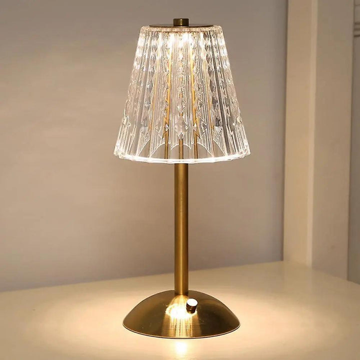 Lisslune | CrystalLuxe - Vintage Table Lamp with Elegant Shine