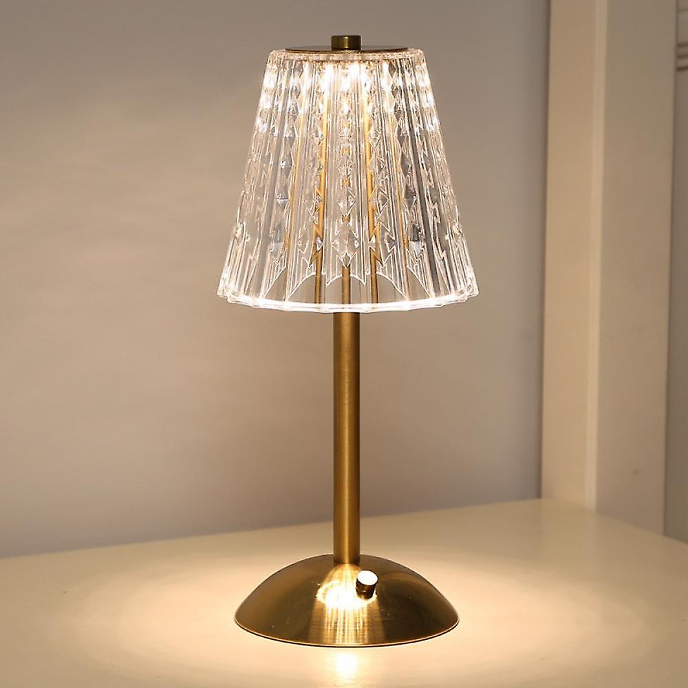 Lisslune | – Gold crystal table lamp