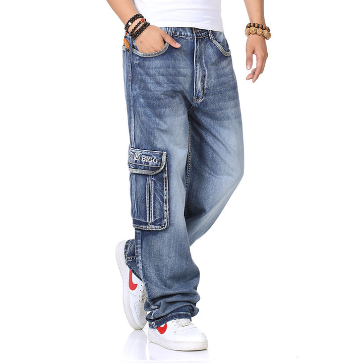 Men's Cargo Jeans Skorter