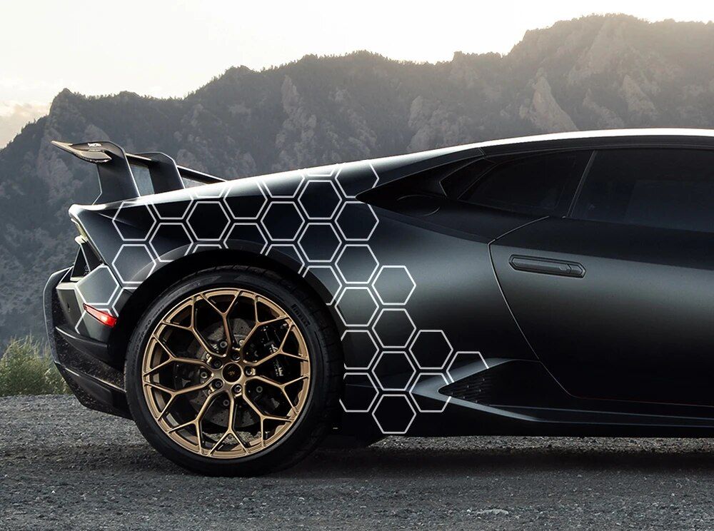 Lisslune | Universal Honeycomb Car Graphics Vinyl Sticker Set