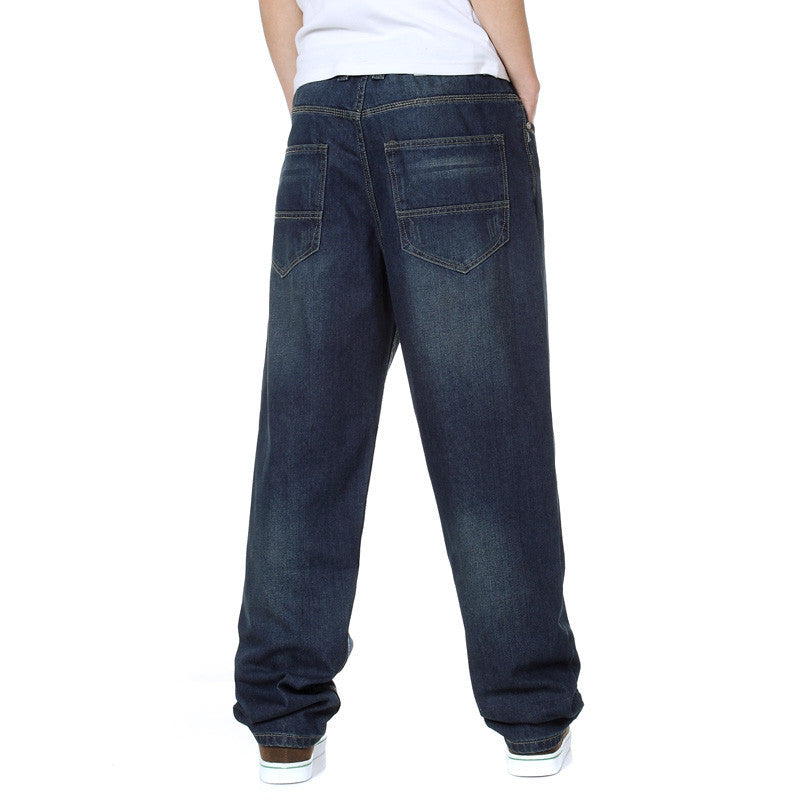 Men's Loose Fit Denim Pants in Casual Cut Lisslune