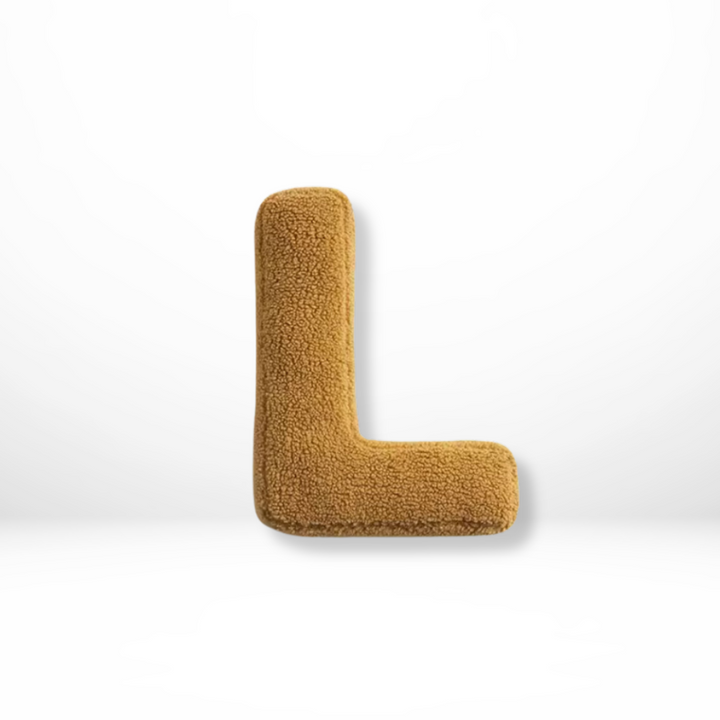 Lisslune | Alphabet Cushion Velura – Soft Velvet Decorative Cushion in Every Letter of the Alphabet