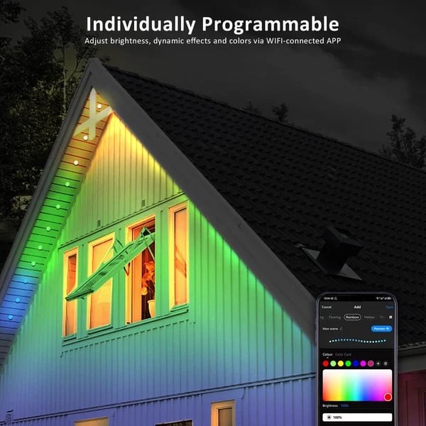 Lisslune | Smart Rainbow LED Permanent Outdoor Light